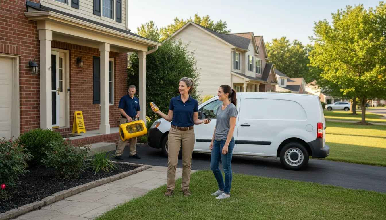 Residential water damage restoration in Archer, NE